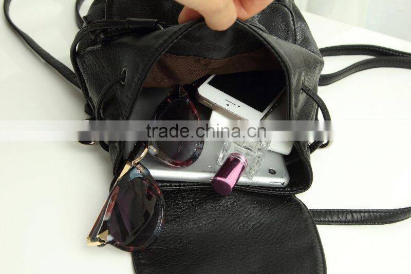 Hot style PU leather backpack in this season fashion school backpack 2015