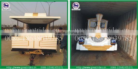 Mini Electric Tourist Used Trackless Train For Sale