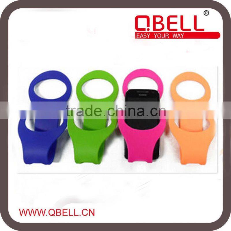 Promotion Folding Colorful Silicone Mobile Phone Charge Stand Holder/mobile phone wall holder/mobile phone charging holder