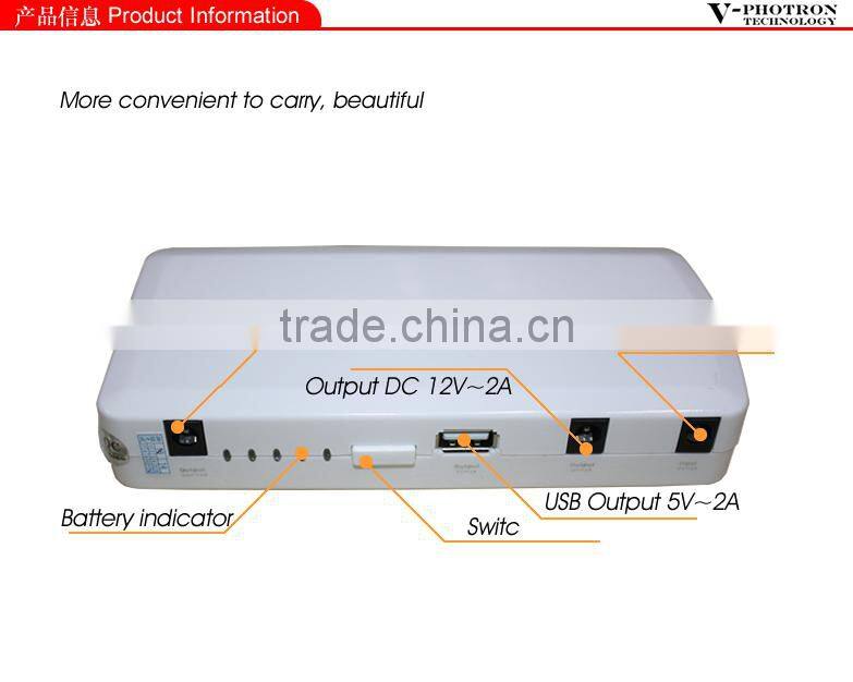 Free Sample jump starter 12000mAh Two USB output portable car emergency power supplier car jump starter