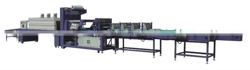 Full automatic film shrink wrapping machine