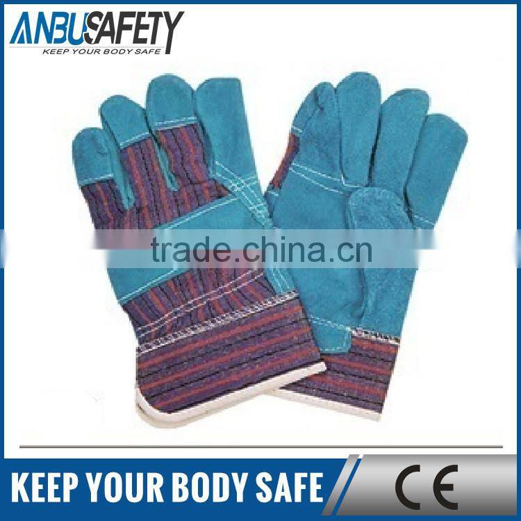 Mining Working safety protection cheap safety leather gloves