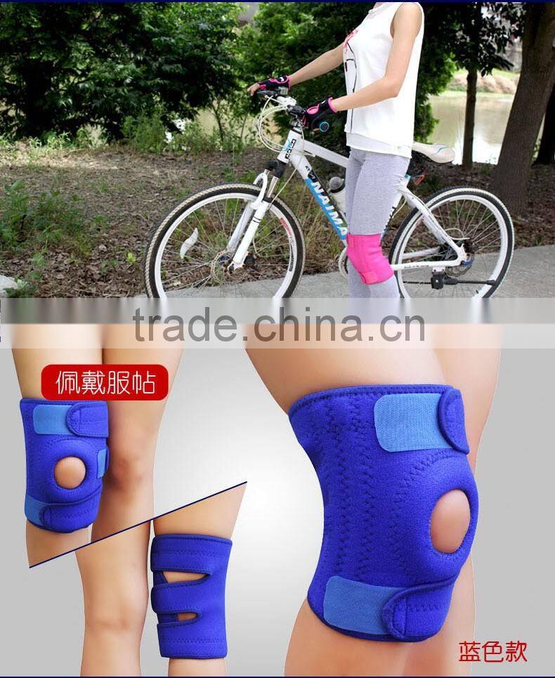 Custom heat transfer Printing black adjustable Neoprene Knee Brace