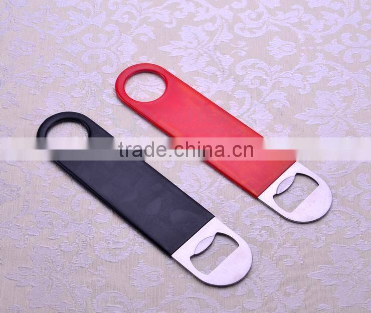 Stainless steel Bottle Opener with PVC coated/Bottle Opener with customized logo/ bottle opener