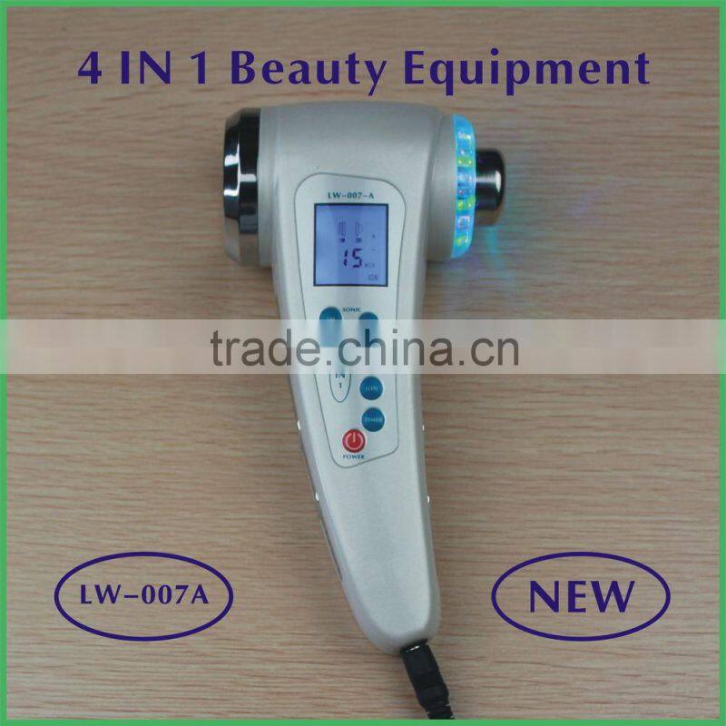 4 in 1 multifunction ion photon machine 3Mhz ultrasonic machine