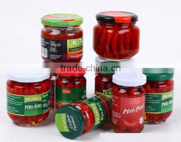 Good quality canned pickled red chili pepper
