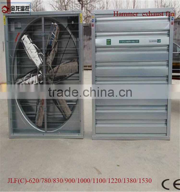 Size 1100*1100*400 mm 750W Exhaust Fan Power for Greenhouse