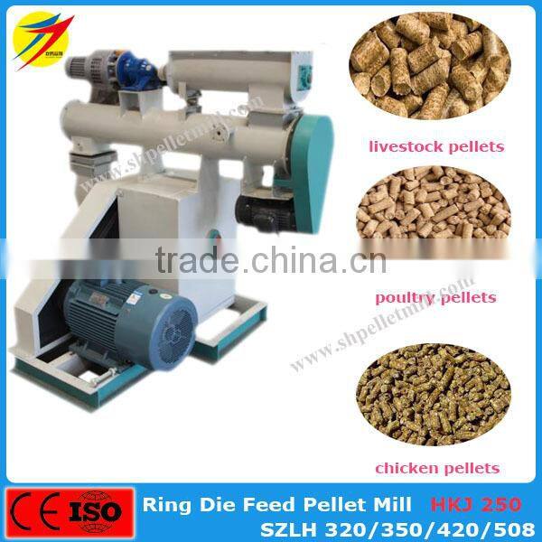 1 ton per hour cattle goat sheep feed pellet making machine with CE ISO