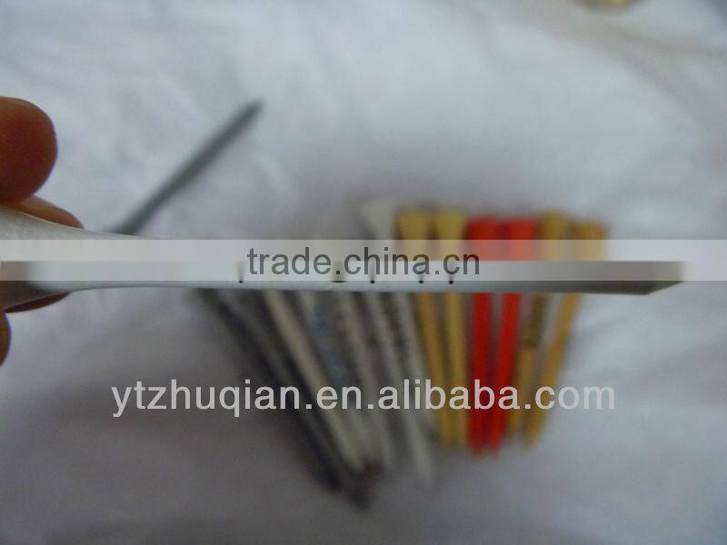 Various material party use colourful golf tee can printed logo many size wholesale