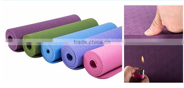 bamboo custom printed tpe yoga mat