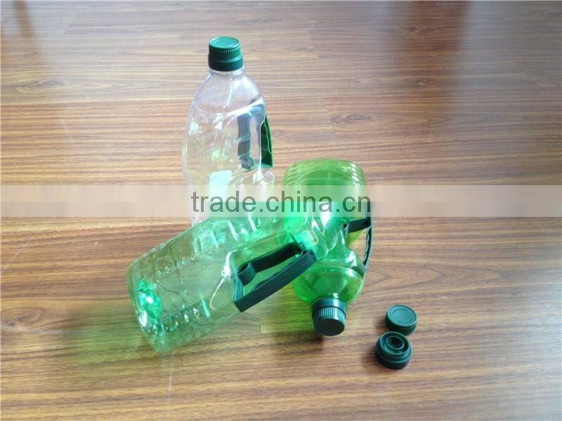 1000ml bulk clear/green pet cooking olive oil vinegar bottle with flip top lid wholesale