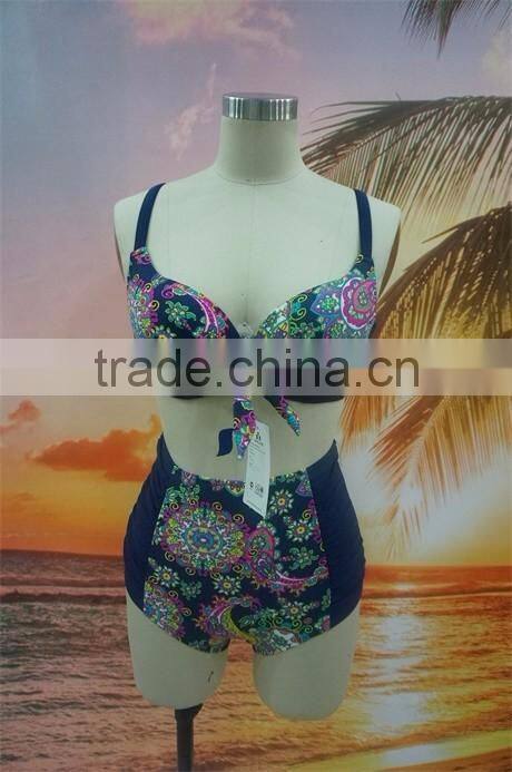 Wholesale 2016 High Waist Swimsuit Swimwear Women Bikini