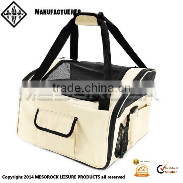 Portable Breathable Pet Booster Seat with Storage Pocket Car Pet Carrier