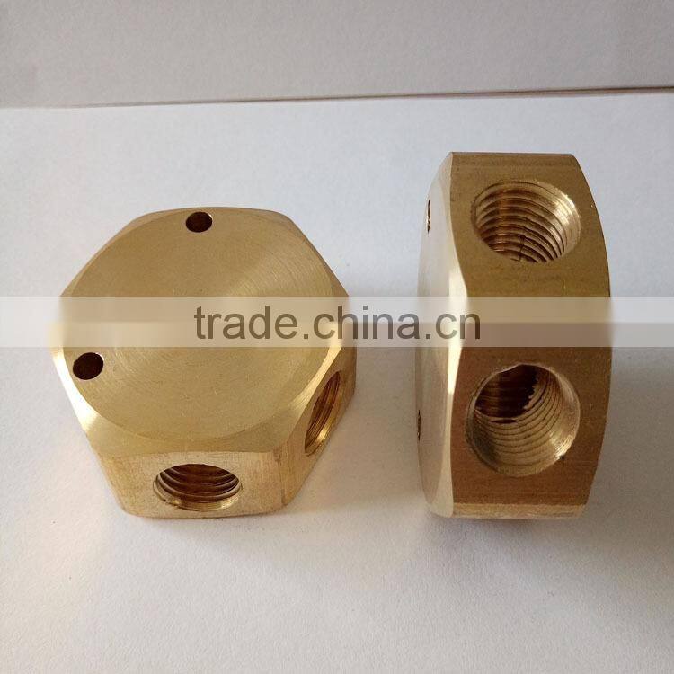 JD-2112 female Brass 4 Way Cross Connector ,square joint 4 way brass fitting