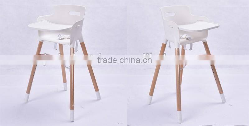 European Standard EN14988 Certified Safe Wood Baby High Chair