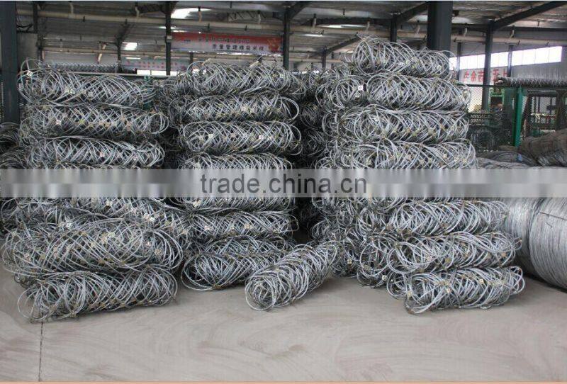Fence netting for slope protection