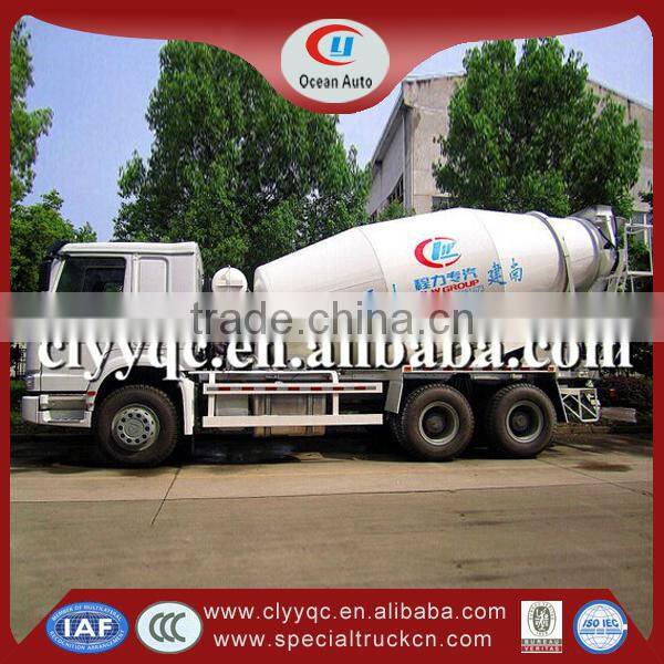 Sinotruk Howo 10m3 concrete mixing truck with 6x4 mixer truck for hot sale