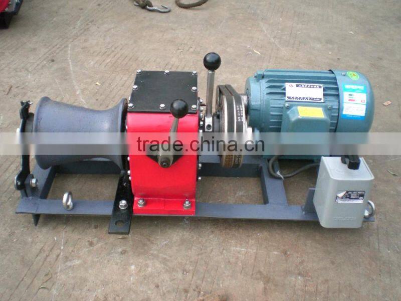 Winch Manufacturer 1 Tons cable winch electric engine for Power Construction