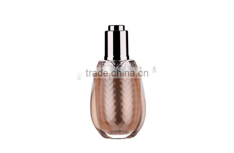 custom acrylic material empty skin essence bottle