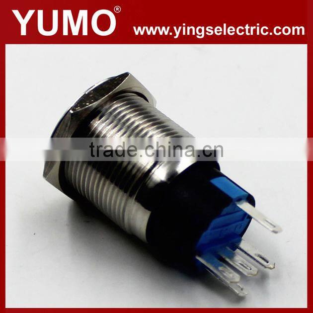 LA19-AJS Led metal push button switch