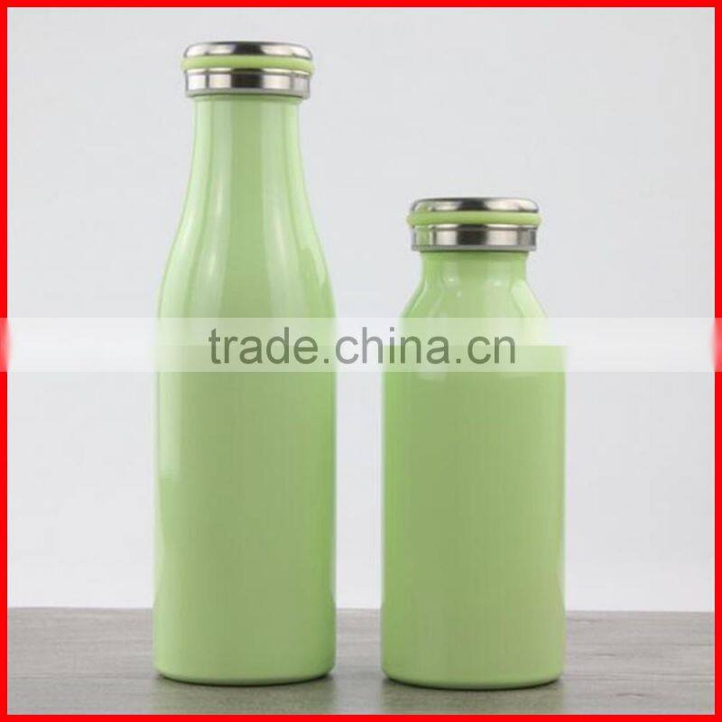LOGO customized Stainless steel 304 wholesale Ms& children gift Milk bottle thermos flask vacuum cup