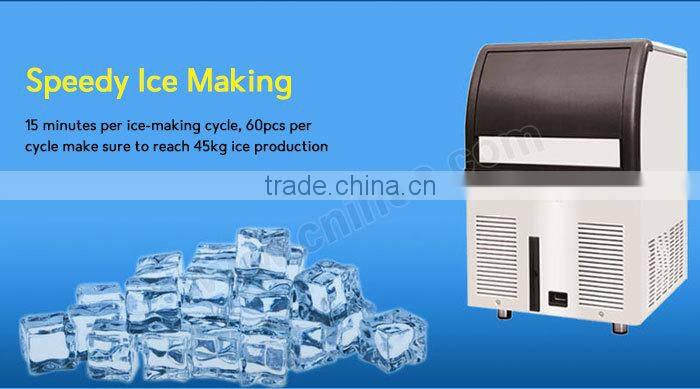 80kg/24h Restaurant Commercial Half Dice Used Ice Machines For Sale/Mini Ice Cube Machine/Dry Ice Blasting Machine