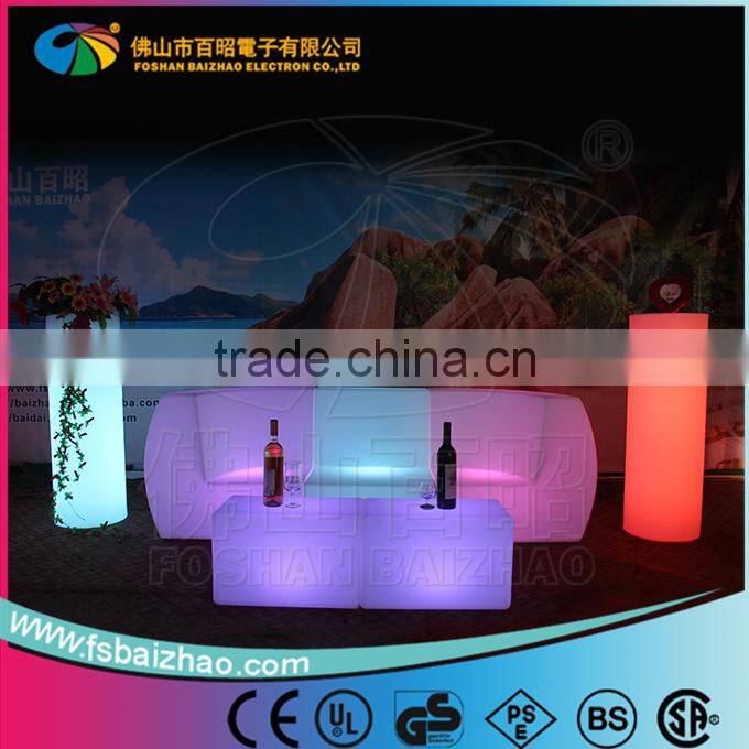 Rotational plastic Sofa Remote Control LED Bar furniture,LED Chair,Led Table