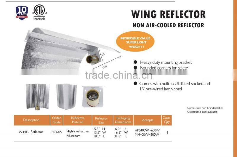 Professional Manufacturer SINOWELL Hydroponics Indoor Growing Wing Reflector
