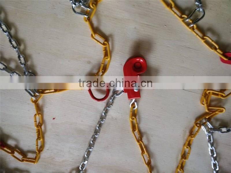Factory CE Q235 galvanized tyre protection 9mm KNS snow chain for car