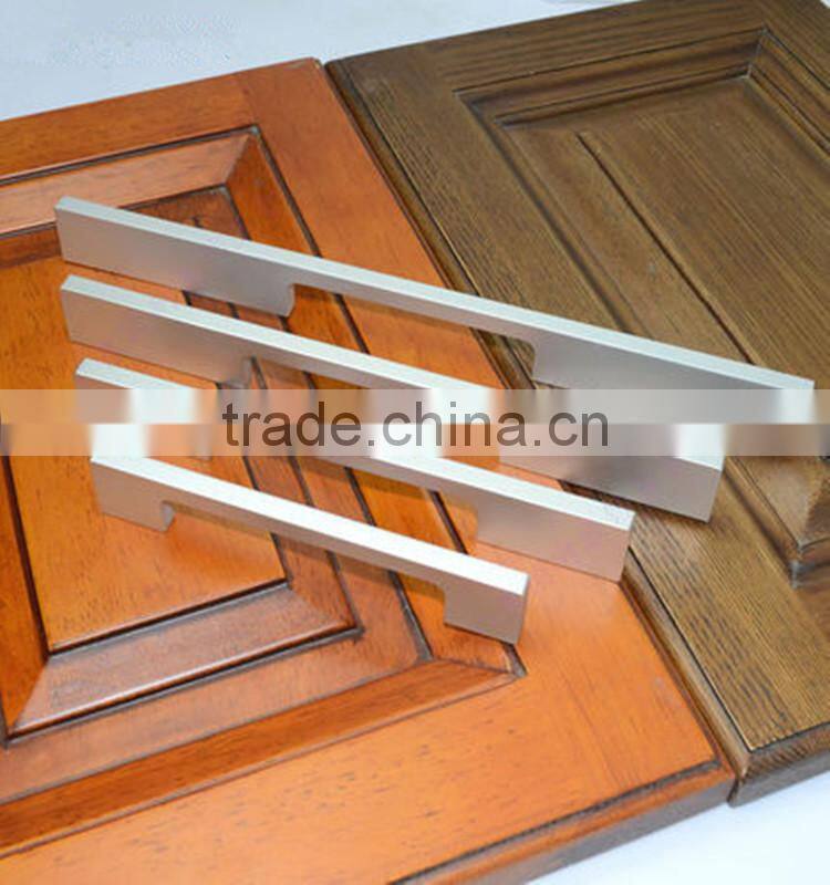 Anodized OEM color powder coated aluminum fancy cabinet handles