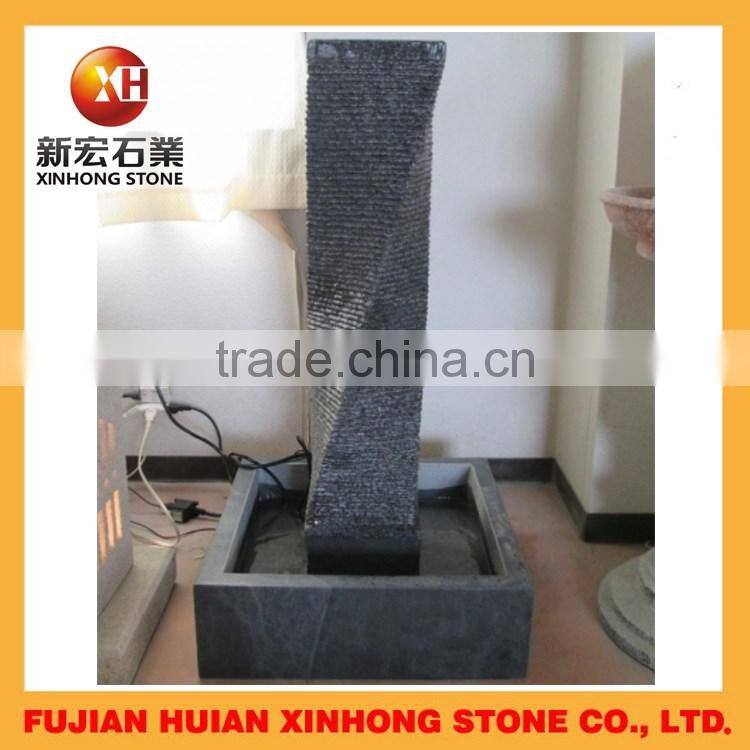 natural antiqued small garden stone water fountain