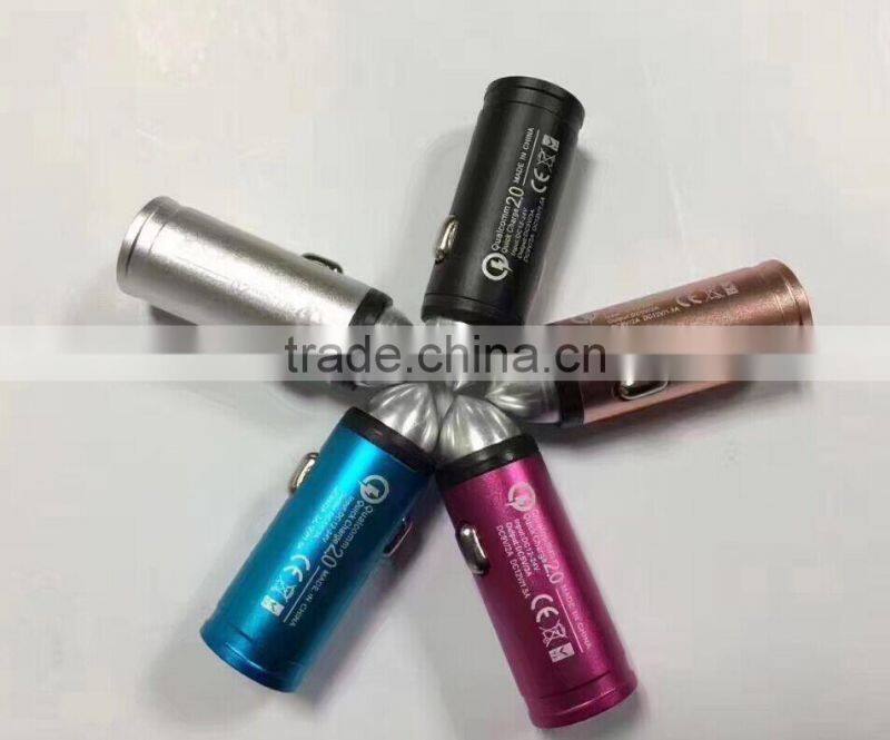 Hot selling customized cool bullet shape usb car charger