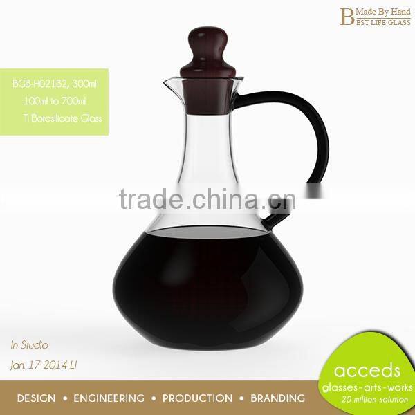 New Designed 450Ml Glass Borosilicate Oil Pot