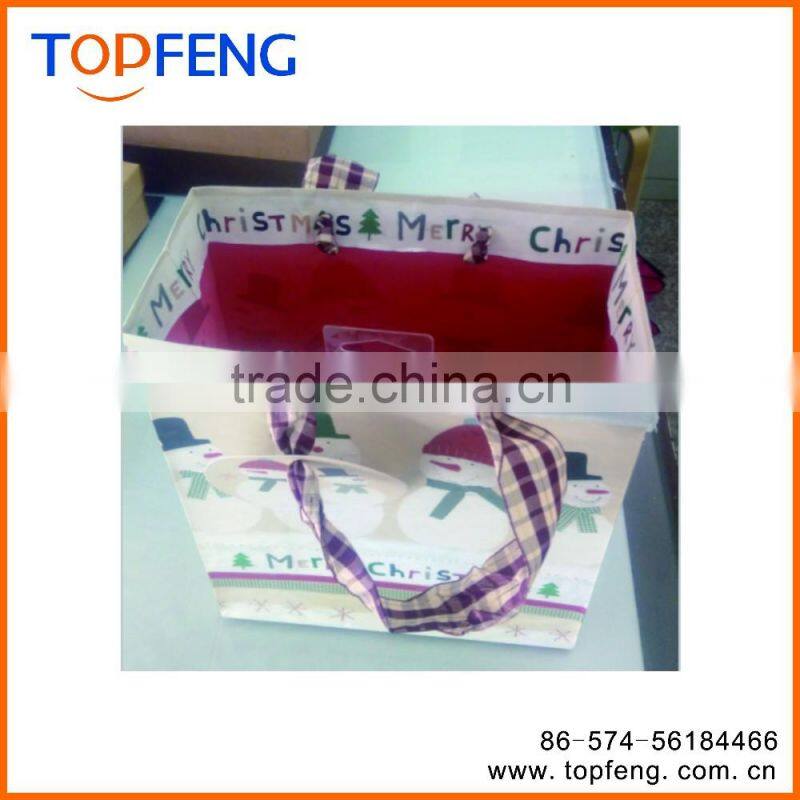 christmas self-sealing gift bag/christmas tree disposal bag/pe bag gift/china gift bag