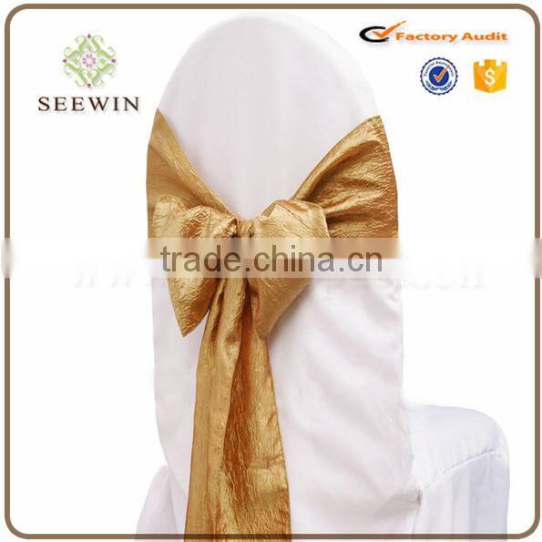 fancy banquet tafatta christmas chair sash