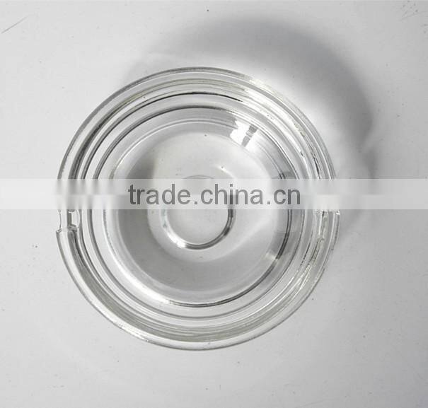 wholesale clear small round glass ashtray for cigarette