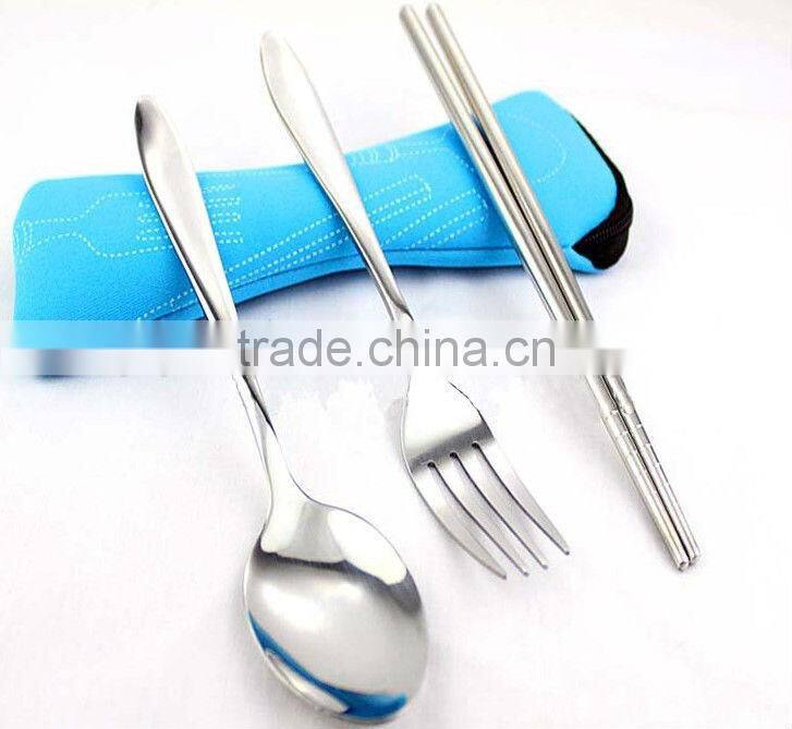 Fork Spoon and Chopstic Cutlery set for Travel