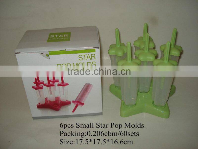 Plastic Ice Mould, Star Popsicle Mould