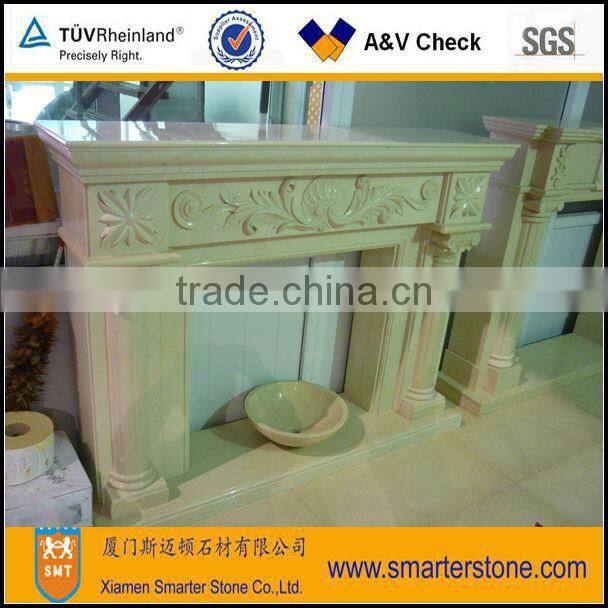Natural marble Stone Fireplaces stone fireplaces design