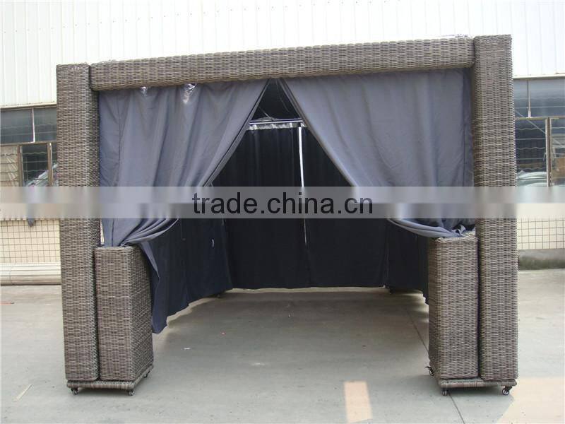 Outdoor Luxurious Rattan Pavilion Gazebo Garden Tent Supplies