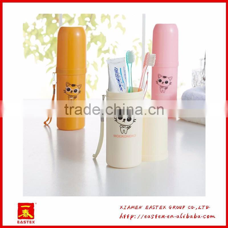 hot sell good quality new design cartoon Plastic toothbrush case portable travel toothbrush case