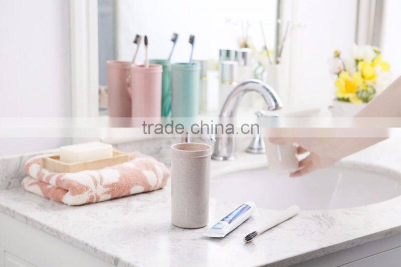 hot sell good quality new design wheat straw toothbrush case portable travel toothbrush case