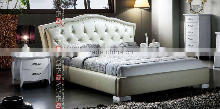 Full Twin King Queen Size Platform Bed Headboard Frame Beige Button Tufted Beds B901