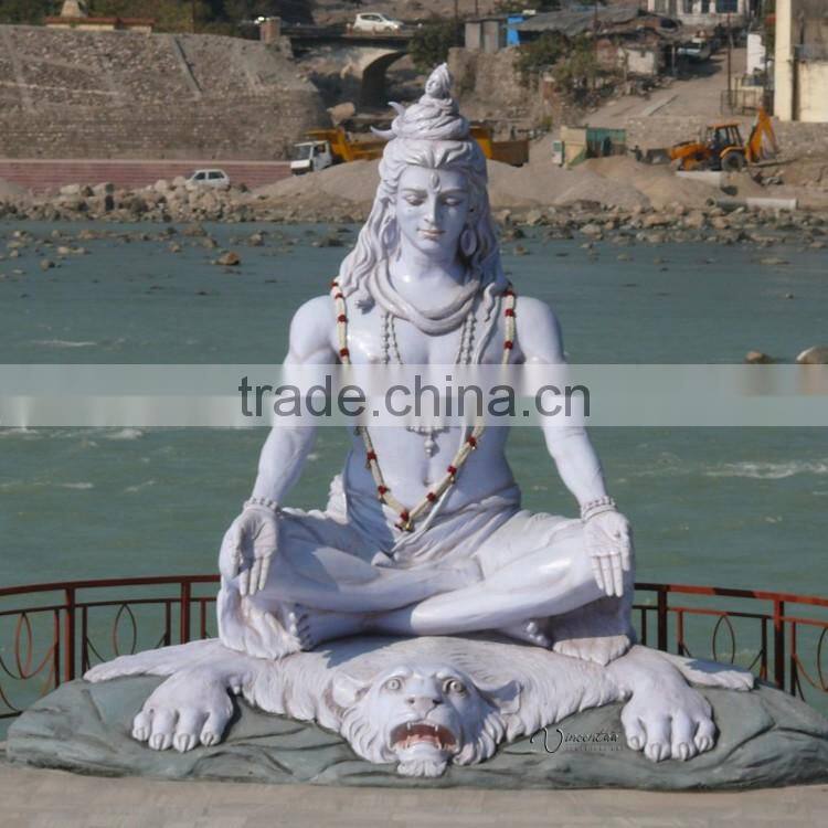 Regional Feature antique stone crarving marble lord shiva statue for India