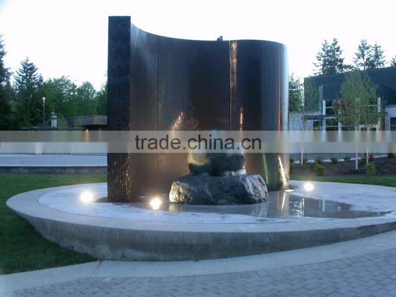 modern outdoor garden decoration stainless steel metal water fountains sculpture