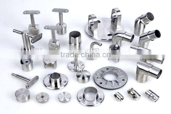 High quality AISI 304 316 handrail slot pipe fittings slot round end cap