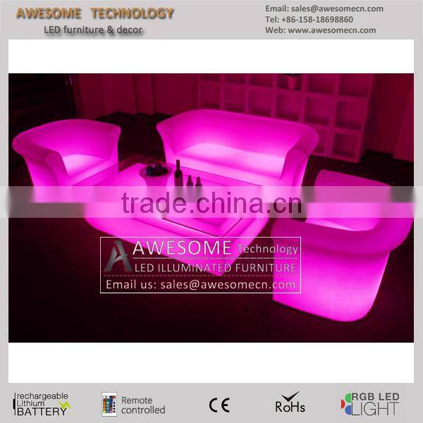 luxury lounge loveseat / led glowing loveseat