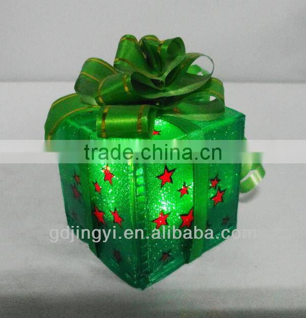 transparent led decorative christmas gift box wholesale