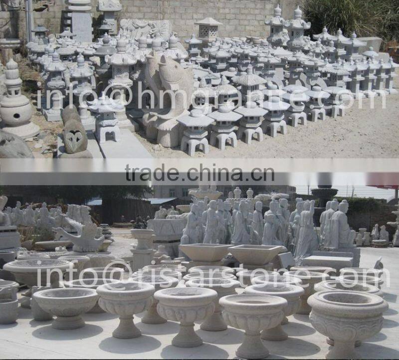 Japanese style garden granite stone lantern Rankei