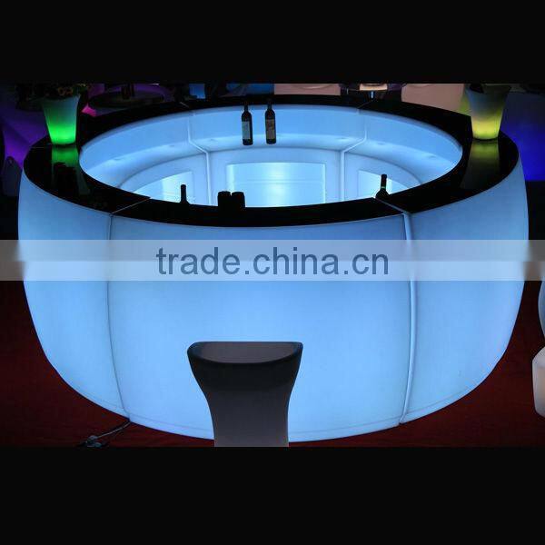 Led glowing high bar table,illuminated led bar table,illuminated lounge LED table